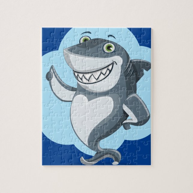 Happy shark jigsaw puzzle (Vertical)