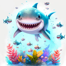 Happy Shark Jigsaw Puzzle