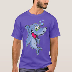 Happy Shark Under Water T-Shirt