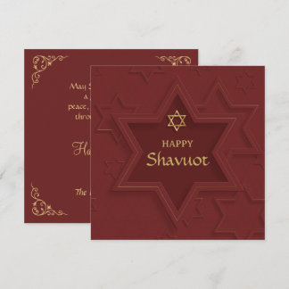 Happy Shavuot Elegant  Holiday Card