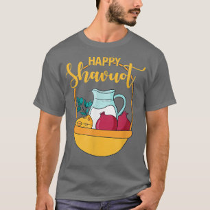 Happy Shavuot Jewish Holiday Celebration Hebrew Ju T-Shirt