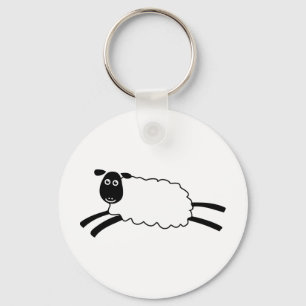 Happy Sheep Key Ring