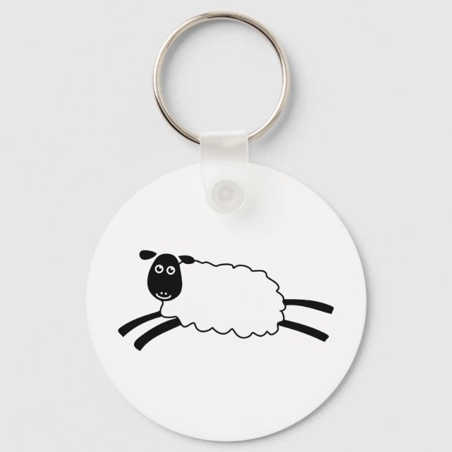 Happy Sheep Key Ring (Front)