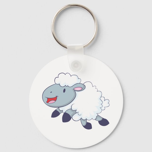 Happy Sheep Key Ring (Front)