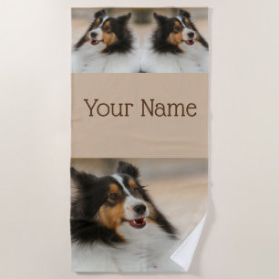 Happy Shelty Beach Towel