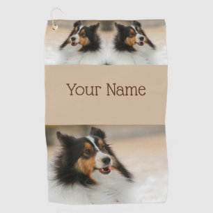 Happy Shelty Golf Towel
