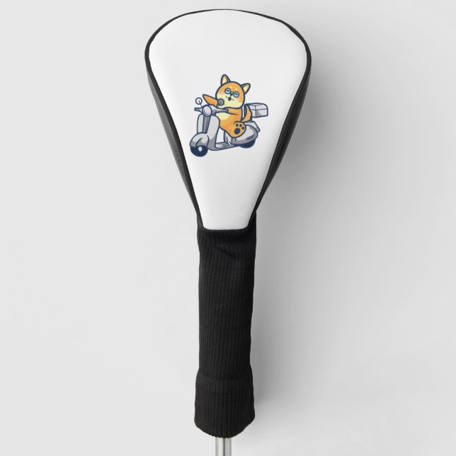 Happy Shiba Inu Golf Head Cover (Front)