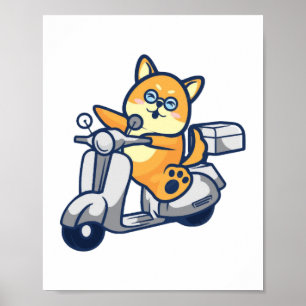 Happy Shiba Inu Poster
