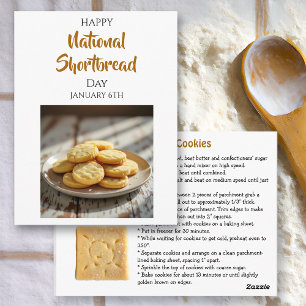 Happy Shortbread Day   January 6th Postcard