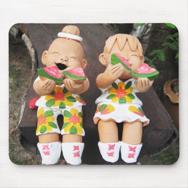 Happy Siamois Mouse Pad (Front)