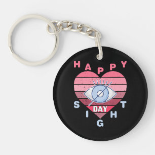 Happy Sight Day Key Ring