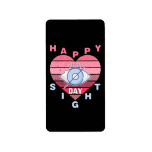 Happy Sight Day Label