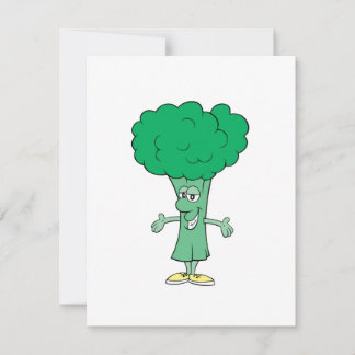 happy silly broccoli cartoon