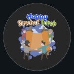 Happy Simchat Torah, Simhat Torah, Jewish Holiday<br><div class="desc">Simchat Torah ( Happy Hanukkah) Shana Tova Umetuka - A Good and Sweet Year! The ideal design for Rosh Hashanah - The Jewish New Year! Happy New Year! Shalom! Mazel Tov and Lechaim! Let's celebrate! Shana Tova (or Shanah Tovah)! Perfect design to wear on Rosh Hashanah! The ideal gift for...</div>