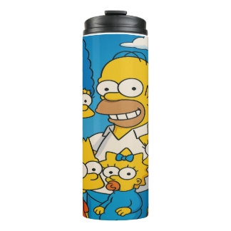 Happy Simpsons Family Fun Thermal Tumbler