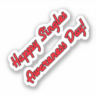 Happy Singles Awareness Day Text Design