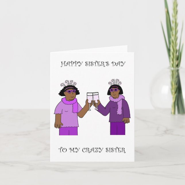 Happy Sisters' Day August 4th  Card (Front)