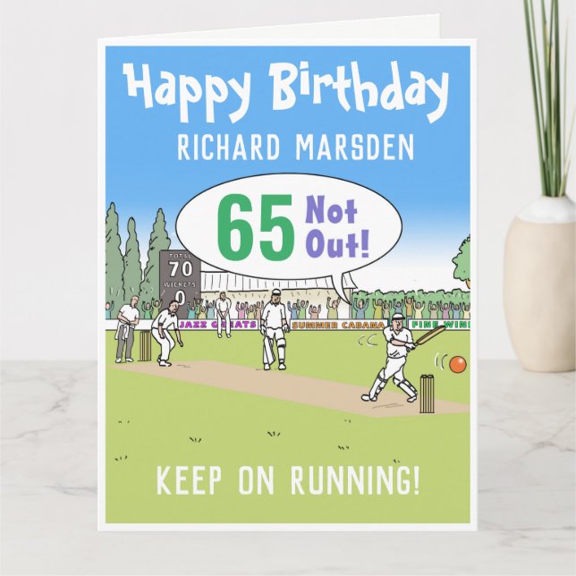 Happy Sixty Fifth Birthday - 65 Years Old Card (Front)