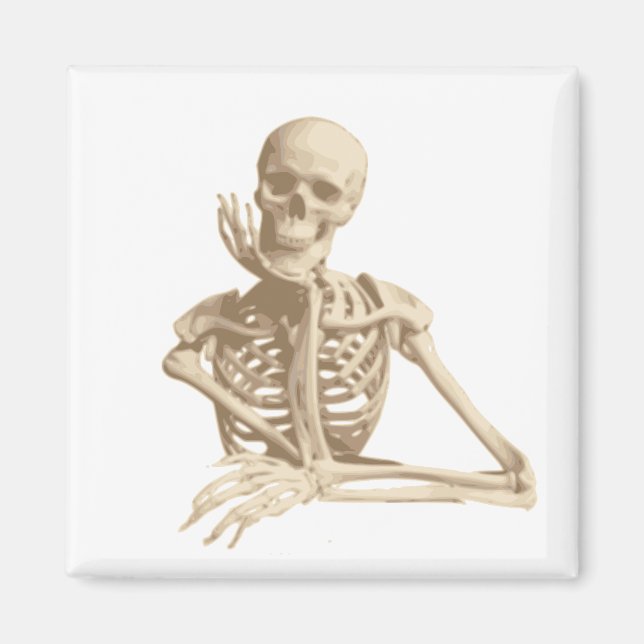 Happy Skeleton Magnet (Front)