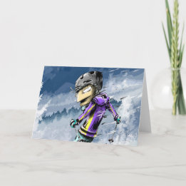 Happy Ski Birthday Card