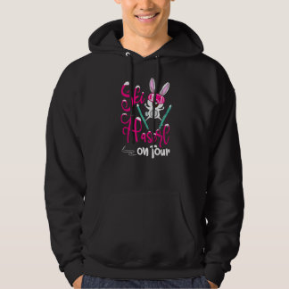 Happy Skibunny  Skier Or Slope Bunny Hoodie
