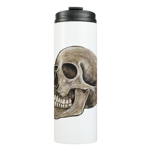 Happy Skull Thermal Tumbler (Front)