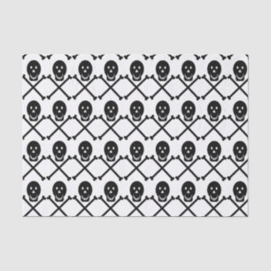 happy skulls crossbones 2 tissue paper