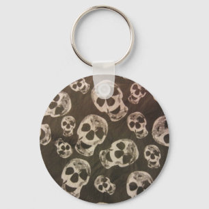 Happy Skulls Key Ring