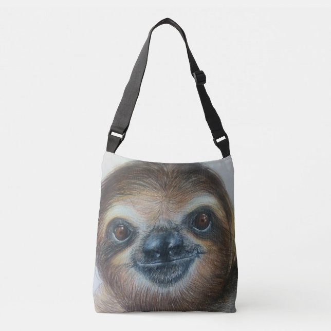 HAPPY SLOTH BAG!sloths Crossbody Bag (Front)