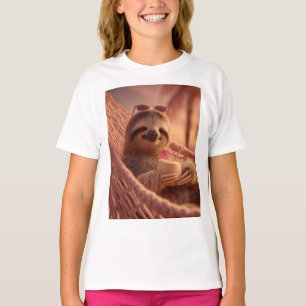 Happy Sloth Relaxing in a Hammock T-Shirt