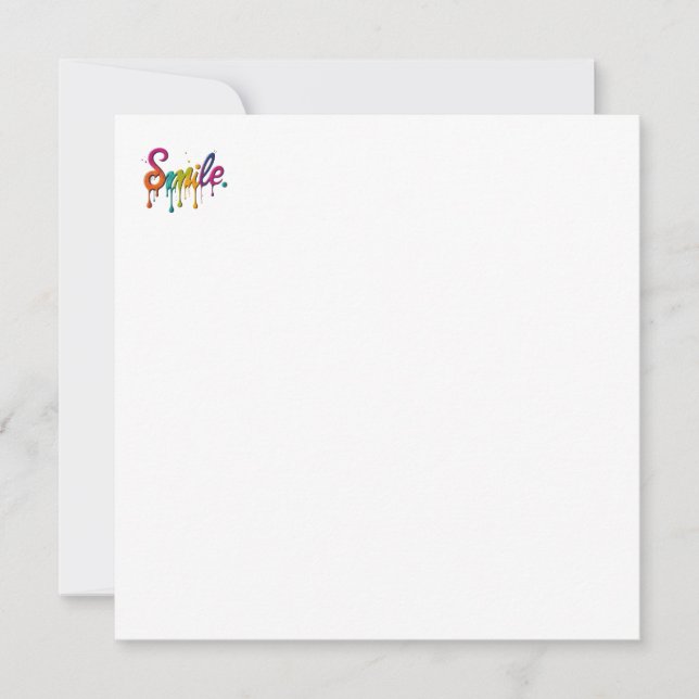 Happy Smile Invitation (Front)