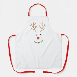 Happy Smile Snowman Face Apron