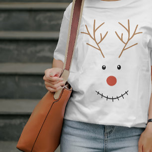 Happy Smile Snowman Face T-Shirt