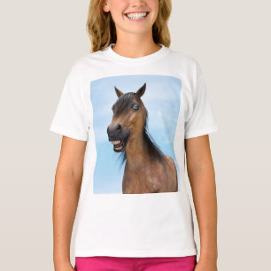 Happy Smiling Bay Horse T-Shirt