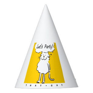 Happy Smiling Cat. Cat-Themed Party Hat