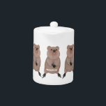Happy smiling cute quokka cartoon design<br><div class="desc">For quokka lovers! This happy smiling Rottnest island quokka is adorable fun.</div>