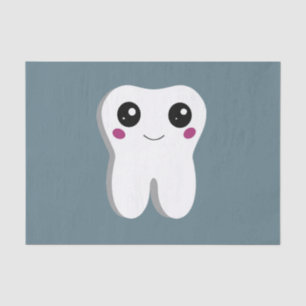 Happy Smiling Dental Tooth Cute Tissue Paper