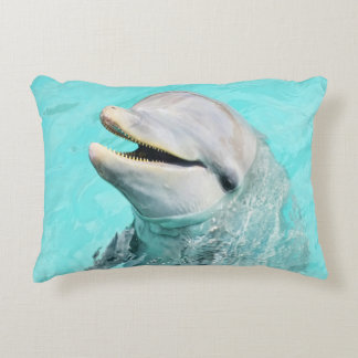 Happy Smiling Dolphin Decorative Cushion