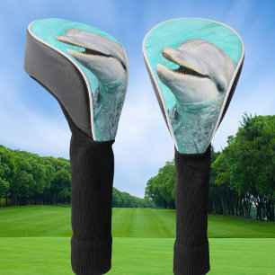 Happy Smiling Dolphin Golf Head Cover