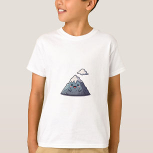Happy Smiling Snow Peak Mountain Kids T-Shirt