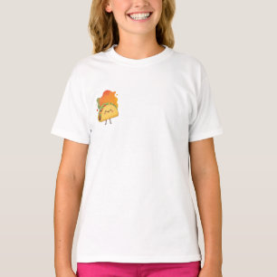 Happy Smiling Taco Character Illustration T-Shirt