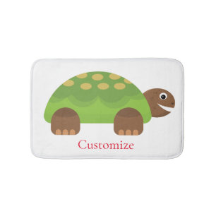 Happy Smiling Turtle Thunder_Cove Bath Mat