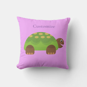 Happy Smiling Turtle Thunder_Cove Cushion
