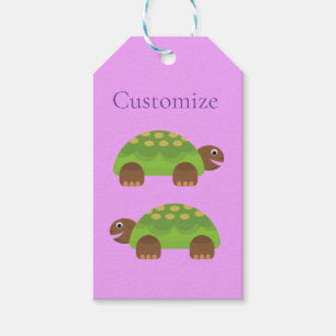 Happy Smiling Turtle Thunder_Cove Gift Tags