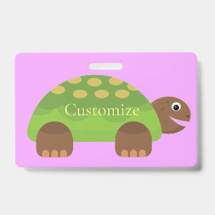 Happy Smiling Turtle Thunder_Cove ID Badge