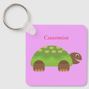 Happy Smiling Turtle Thunder_Cove Key Ring