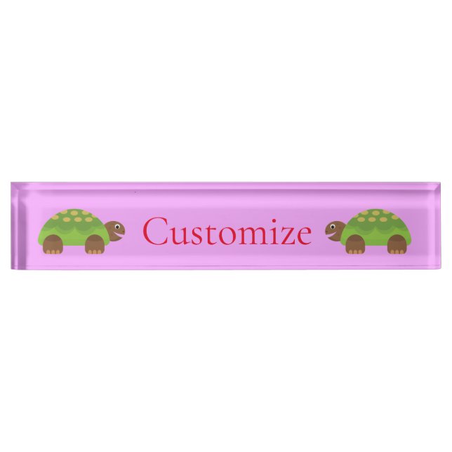 Happy Smiling Turtle Thunder_Cove Nameplate (Front)