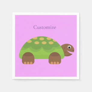 Happy Smiling Turtle Thunder_Cove Napkin