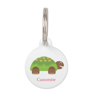 Happy Smiling Turtle Thunder_Cove Pet Tag