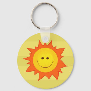 Happy Smilling Sun Key Ring